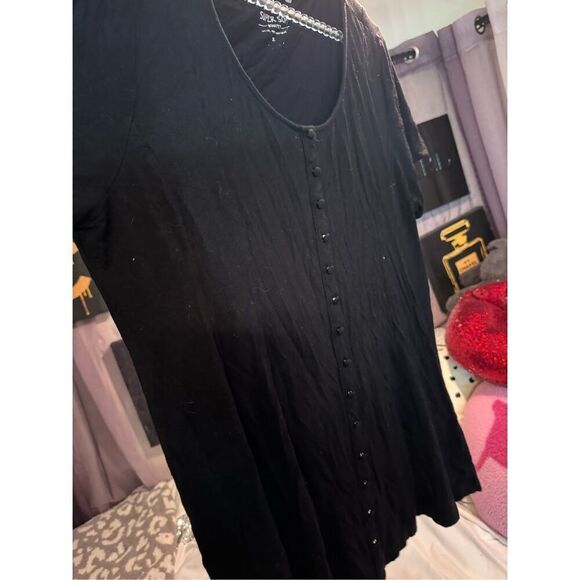 Torrid georgette peplum top/shirt/blouse  Size 2 (plus size) super soft knit - Picture 4 of 5